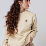 Coffee beans | Bestickter Bio-Baumwoll Unisex Pullover