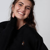 Whisky | Embroidered organic cotton Women's sweater