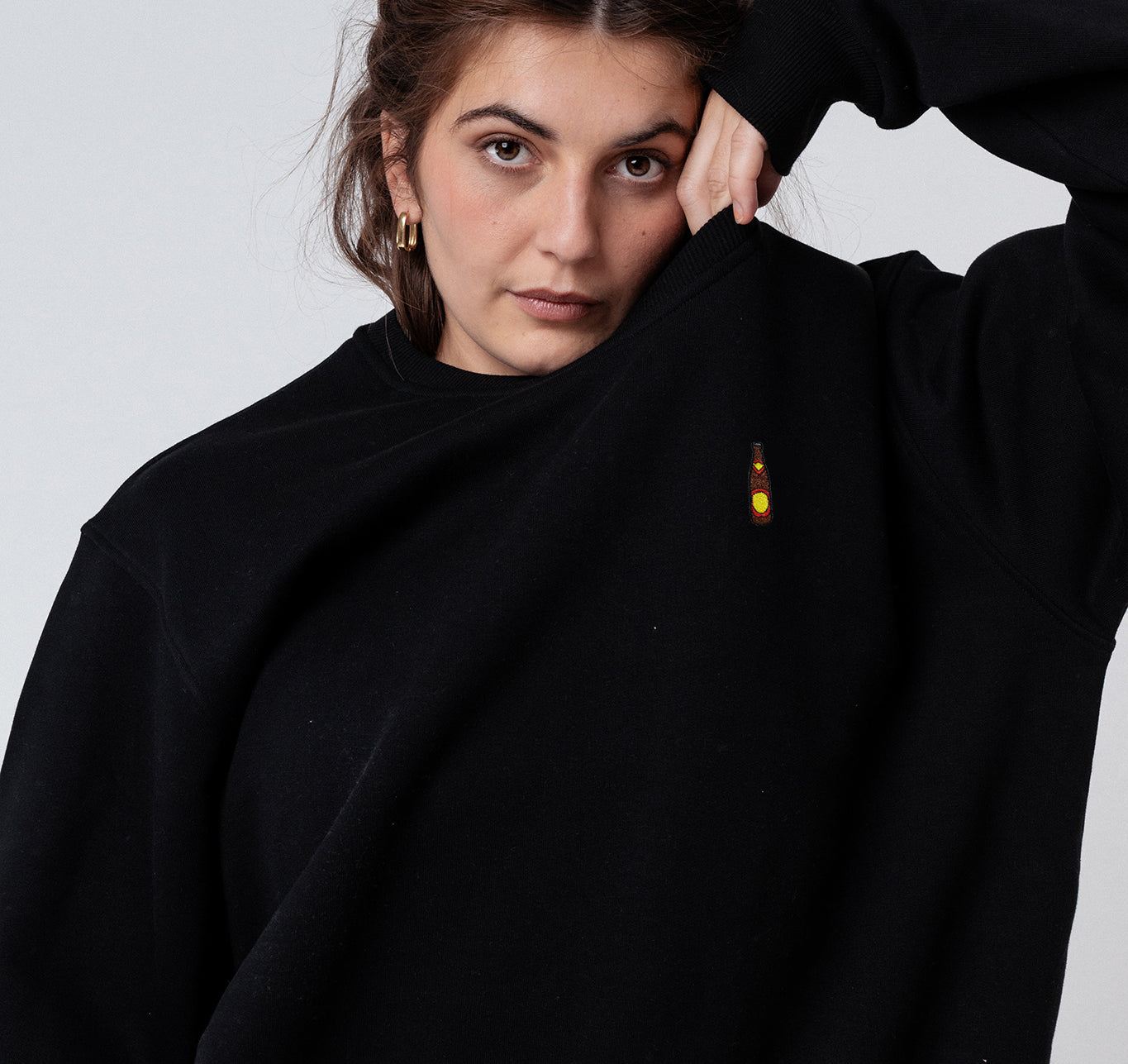 Hofei | Embroidered organic cotton women's sweater