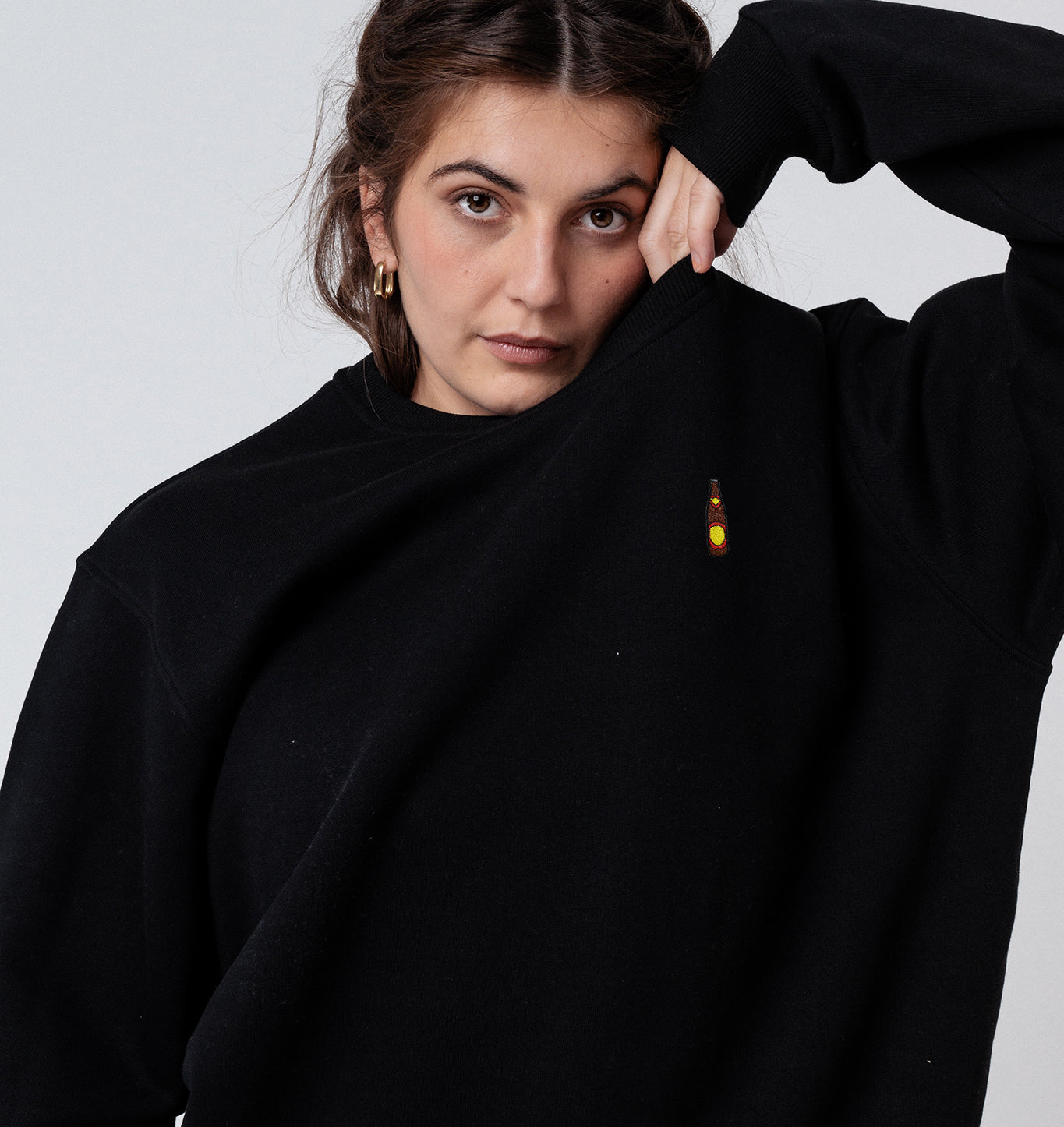 Hofei | Embroidered organic cotton women's sweater