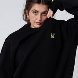 Kleiner Klopfer | Bestickter Bio-Baumwoll Unisex Pullover