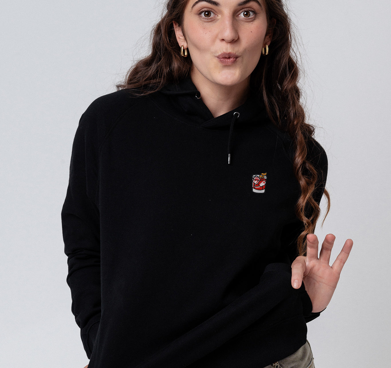 Negroni | Embroidered Organic Cotton Women's Hoodie