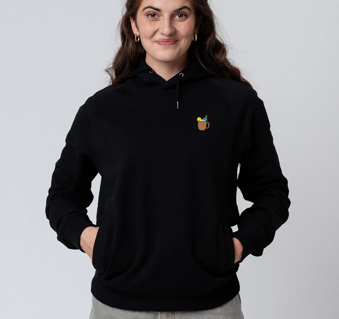 Moscow Mule | Embroidered Organic Cotton Women's Hoodie