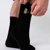 Maßkrug | Embroidered organic cotton socks
