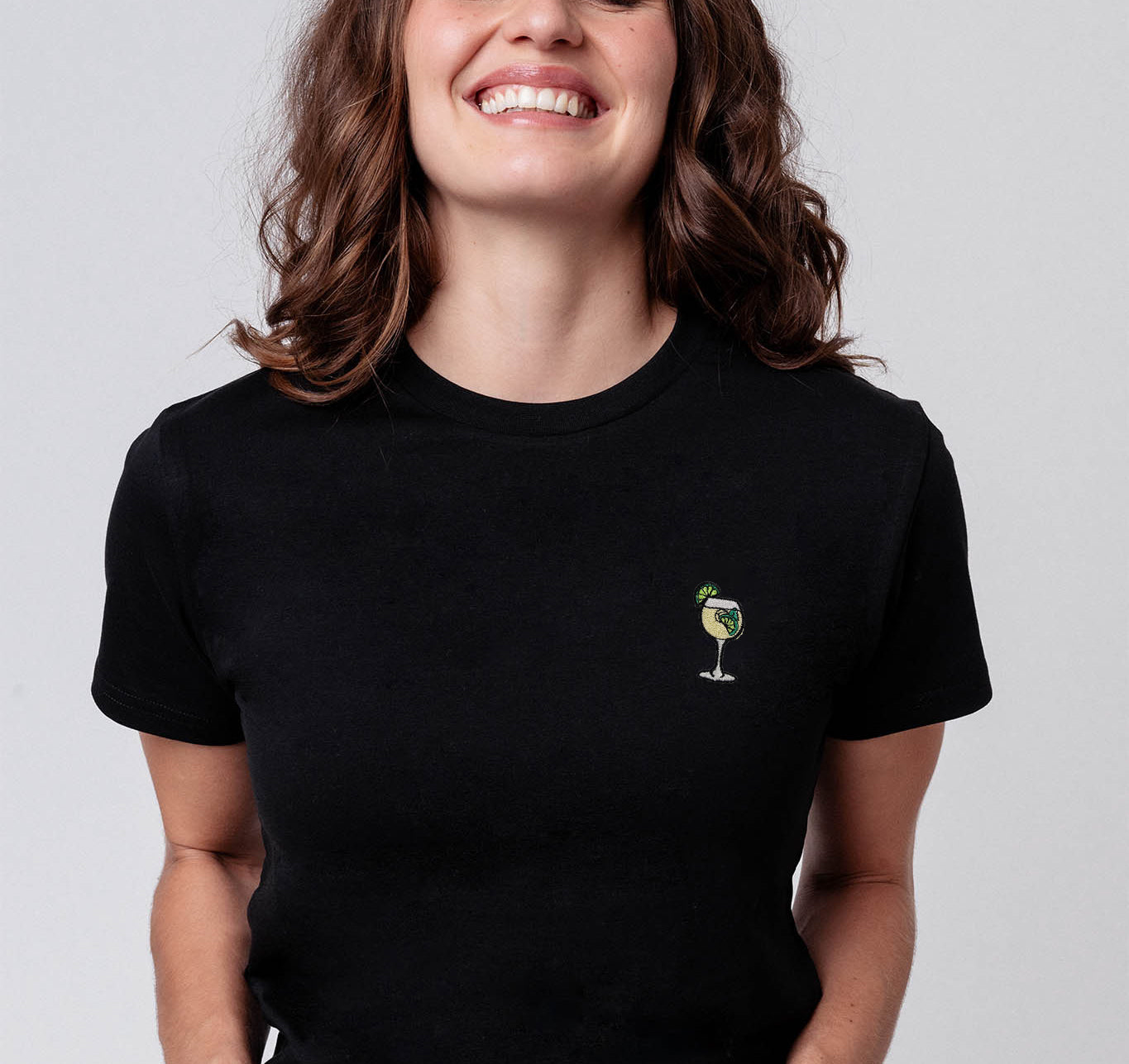 Hugo | Besticktes Bio Baumwoll Frauen T-Shirt