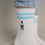 Mangaroca Batida de Côco | Embroidered organic cotton socks