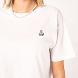 Dumplings | Besticktes Bio Baumwoll Cropped T-Shirt