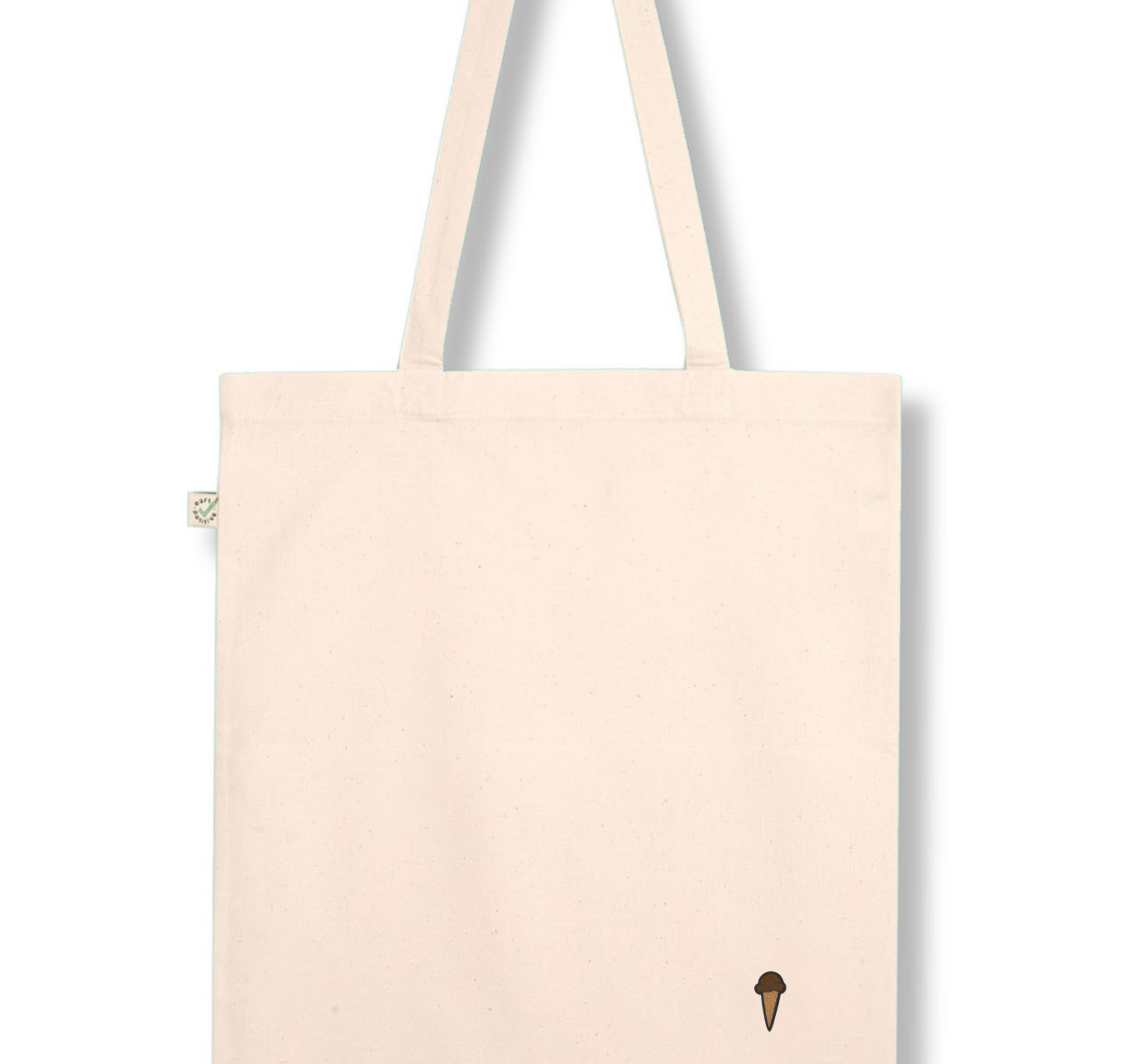 Eis | Bestickte Bio Baumwoll Tasche