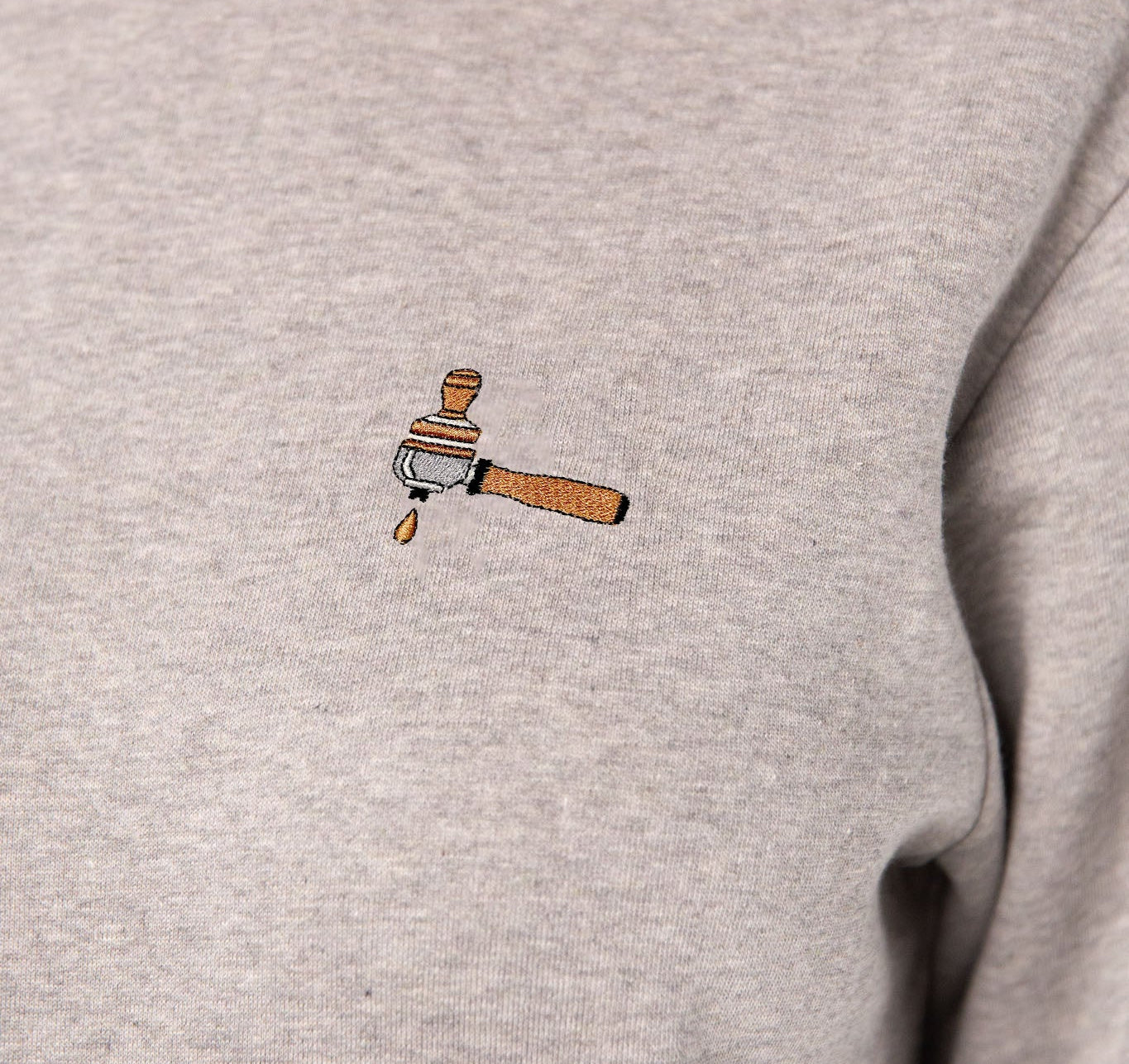 Screen carrier & tamper | Embroidered organic cotton women's sweater