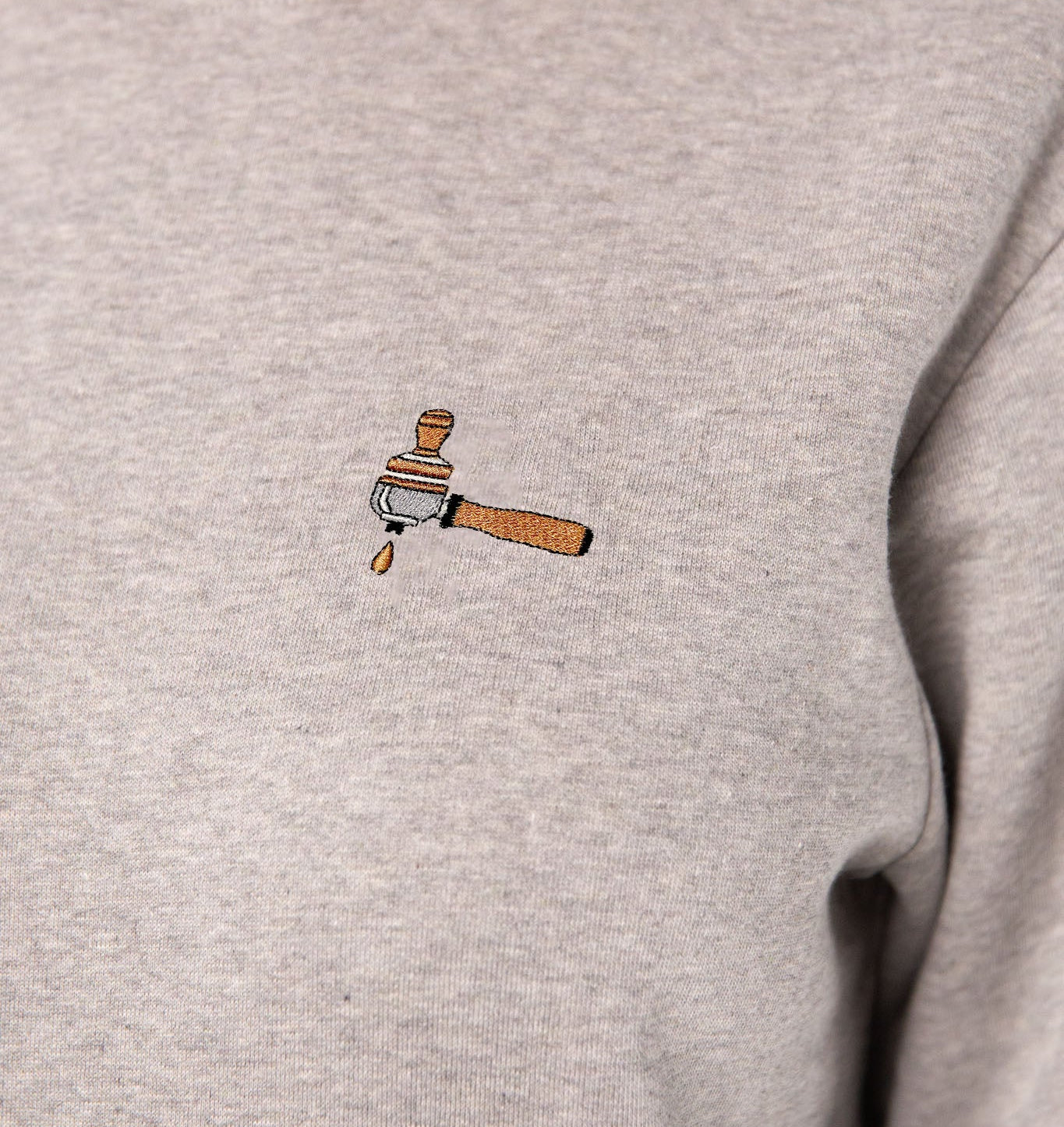 Screen carrier & tamper | Embroidered organic cotton women's sweater