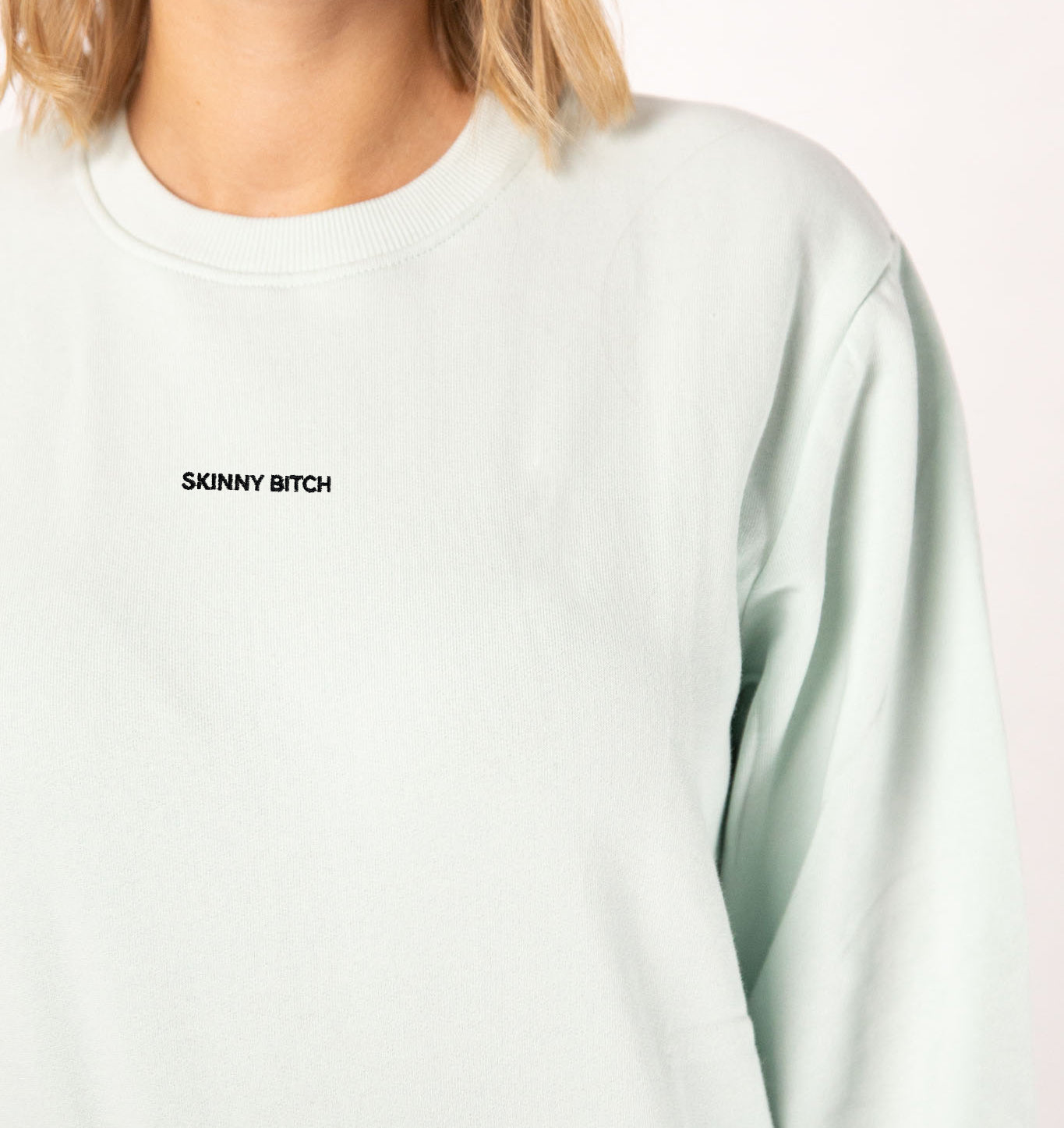 Skinny Bitch | Embroidered organic cotton women's sweater