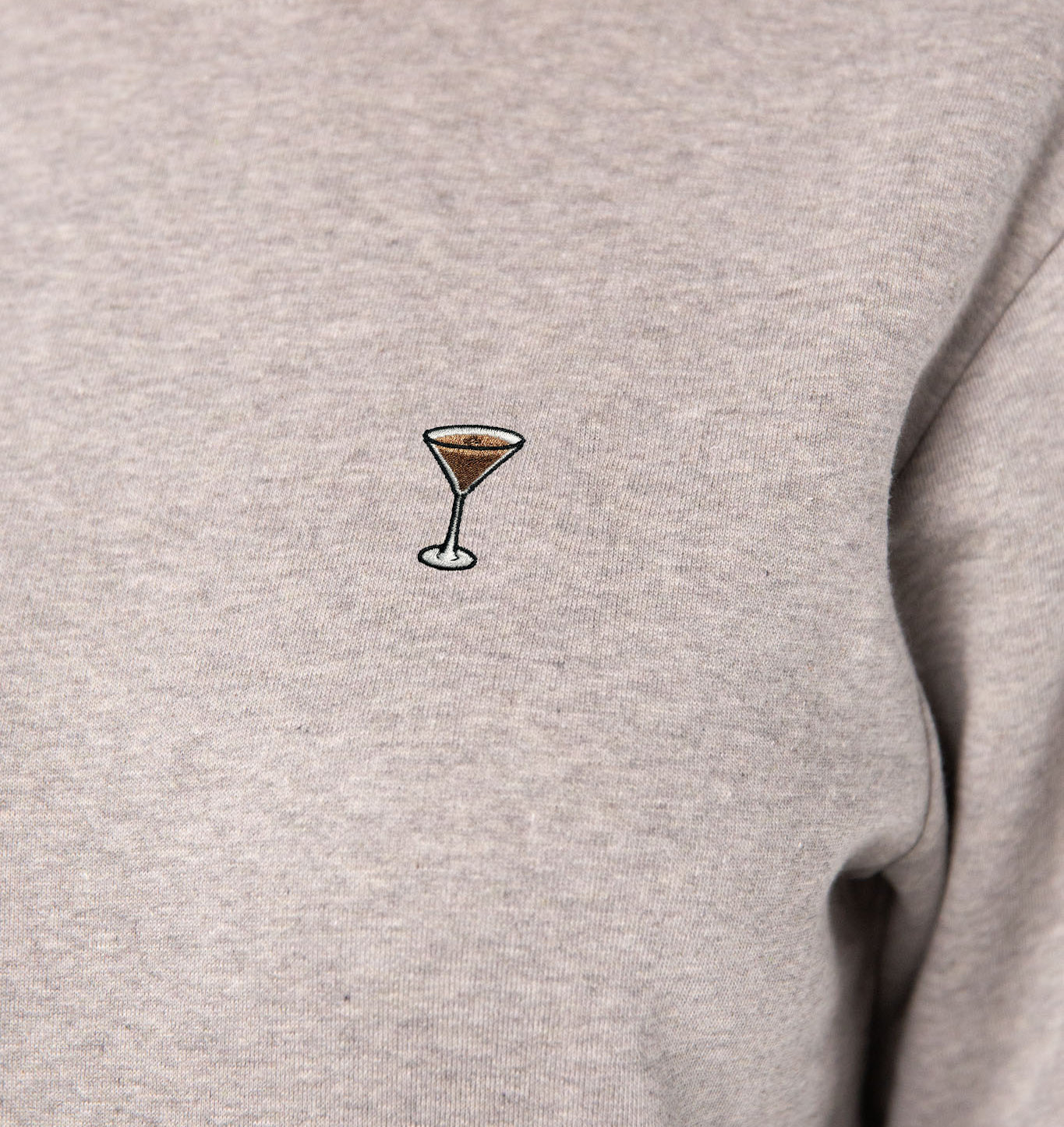 Espresso Martini | Embroidered organic cotton women's sweater