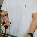 Sieve carrier & tamper | Embroidered organic cotton T-shirt