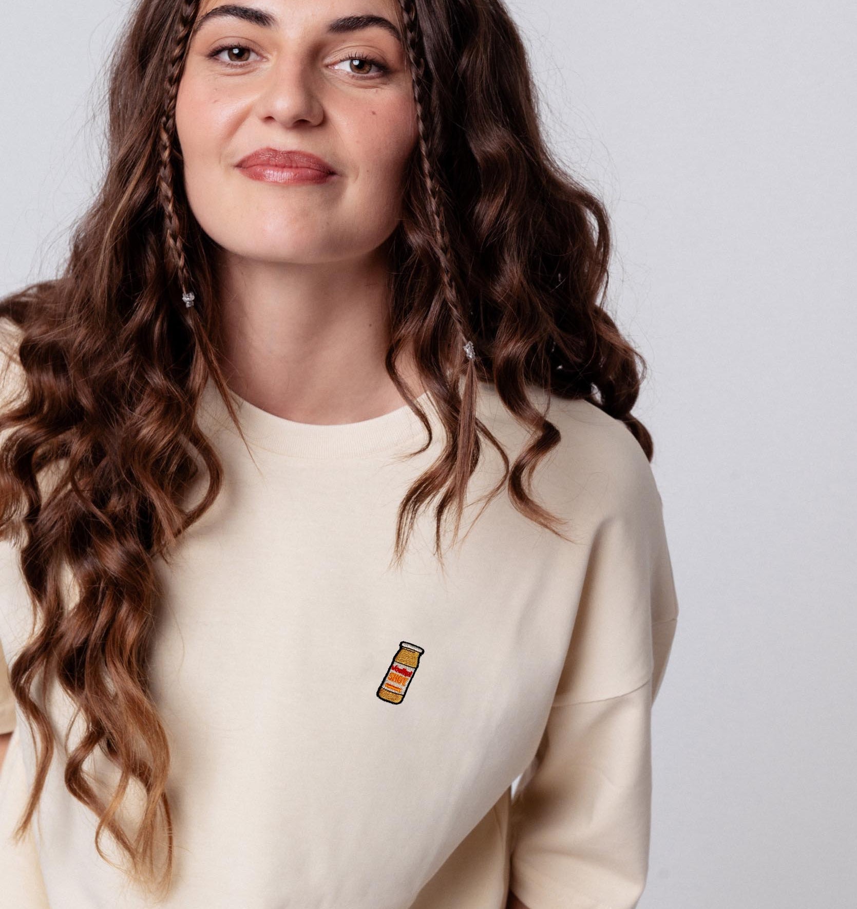 Voelkel Ingwer Shot | Heavy Oversized Bio Baumwoll T-Shirt