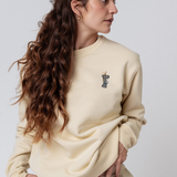 Espressokocher Boom | Bestickter Bio-Baumwoll Unisex Pullover