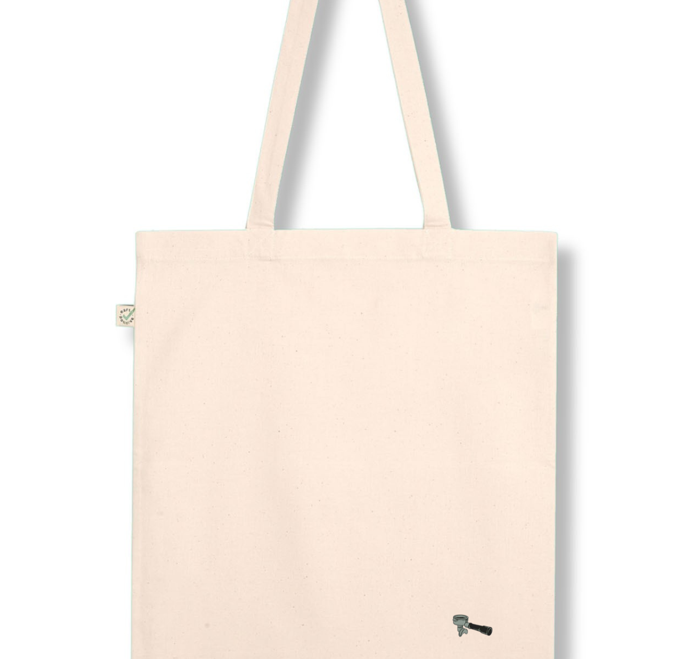 Screen carrier | Embroidered organic cotton carrier bag