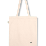 Screen carrier | Embroidered organic cotton carrier bag