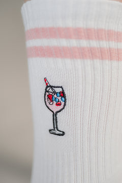 Wildberry Spritz | Bestickte Bio Baumwoll Socken