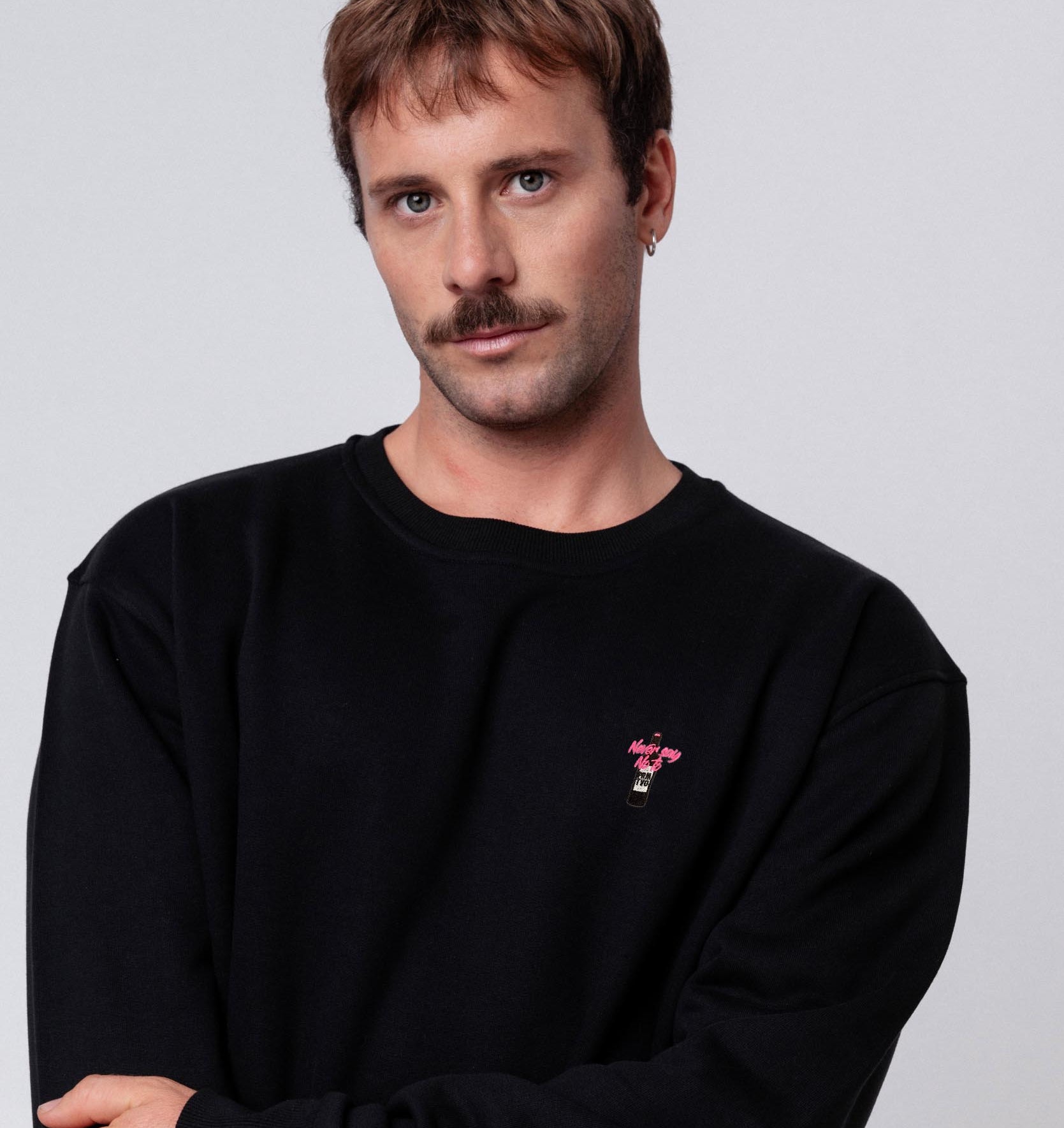 Never say No to PRMTVO | Bestickter Bio-Baumwoll Unisex Pullover