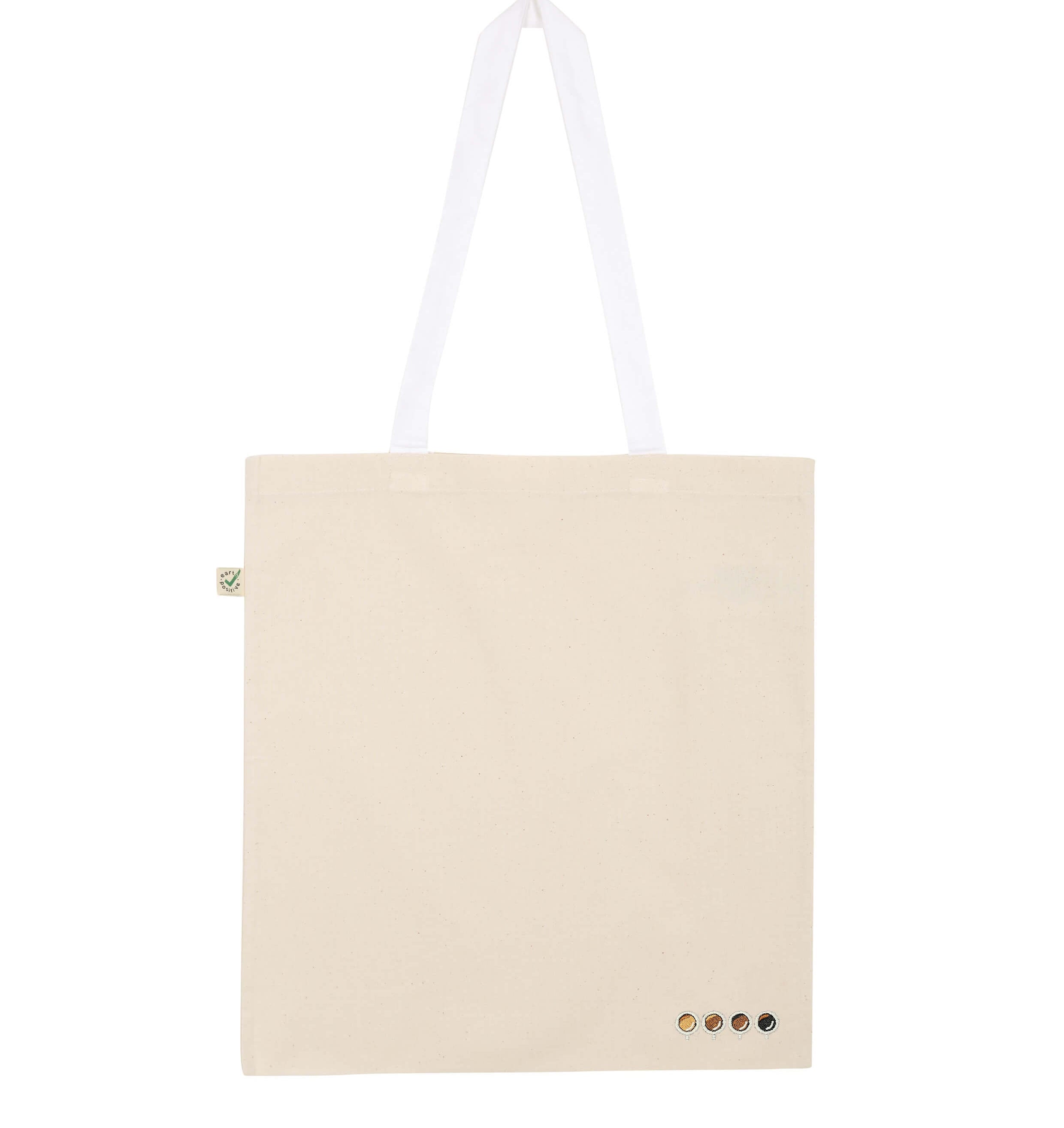 Quattro Espressi | Embroidered organic cotton tote bag