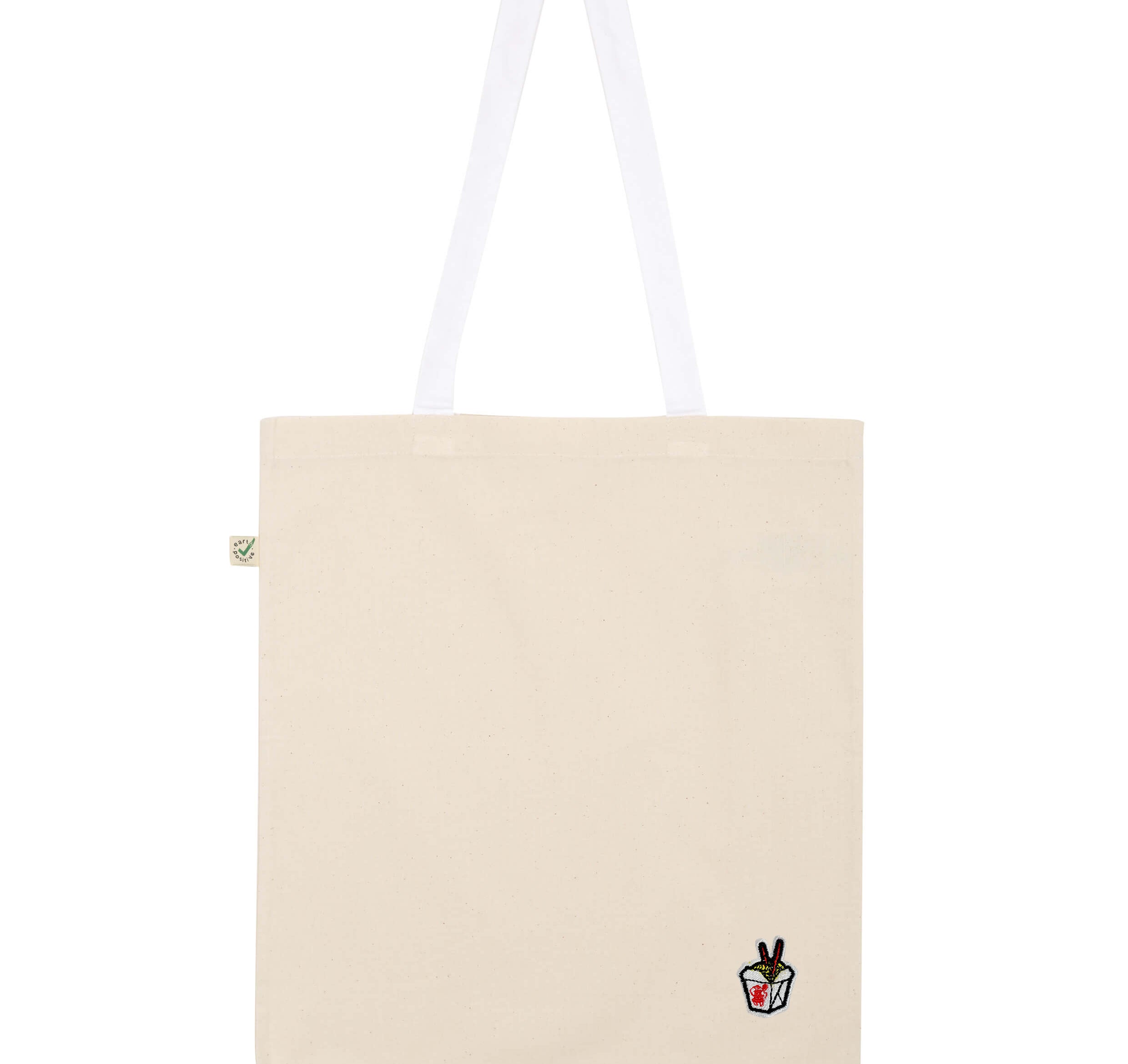 Noodlebox | Bestickte Bio Baumwoll Tasche