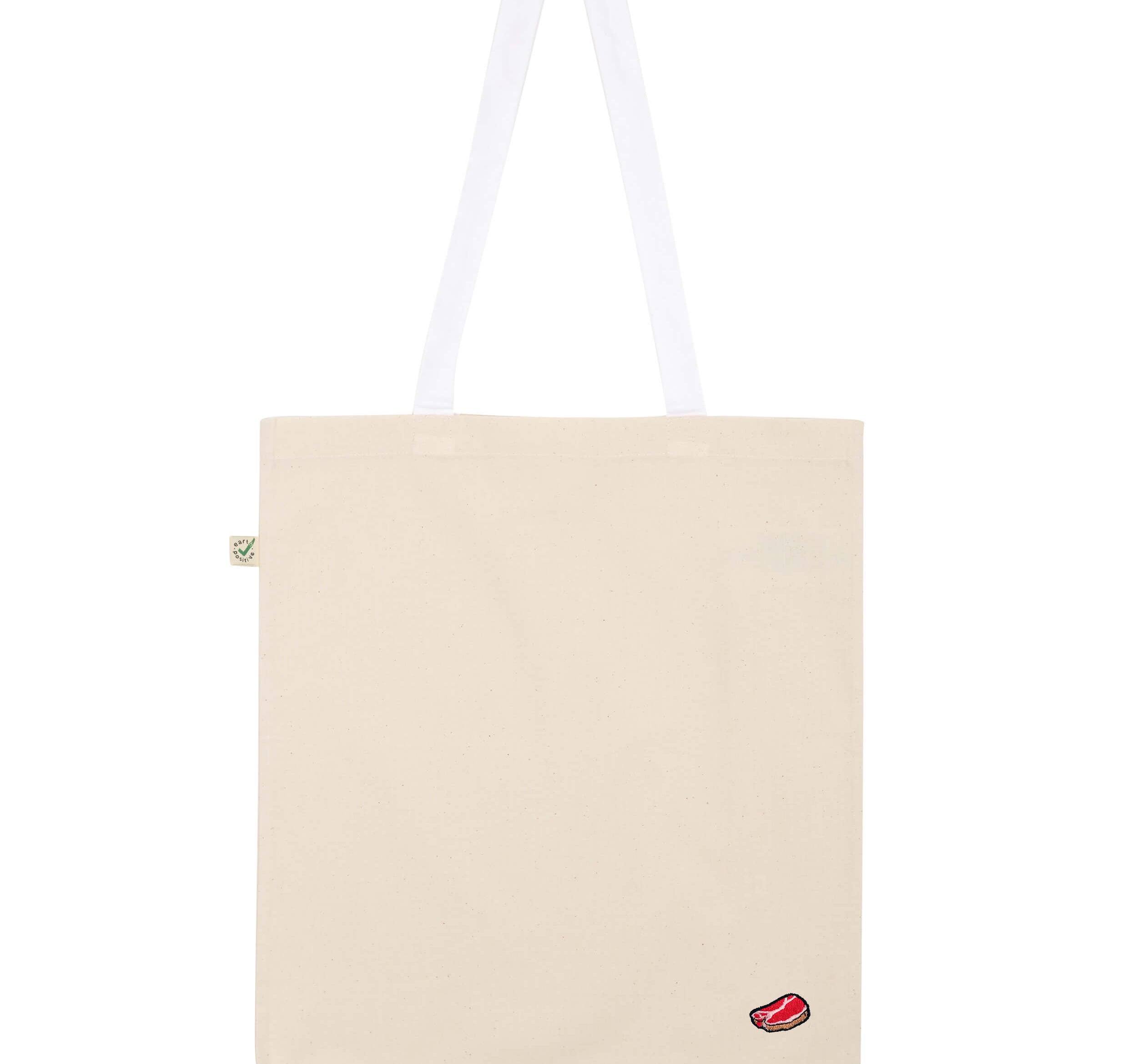 Steak | Bestickte Bio Baumwoll Tasche
