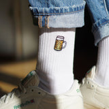 Maßkrug | Embroidered organic cotton socks