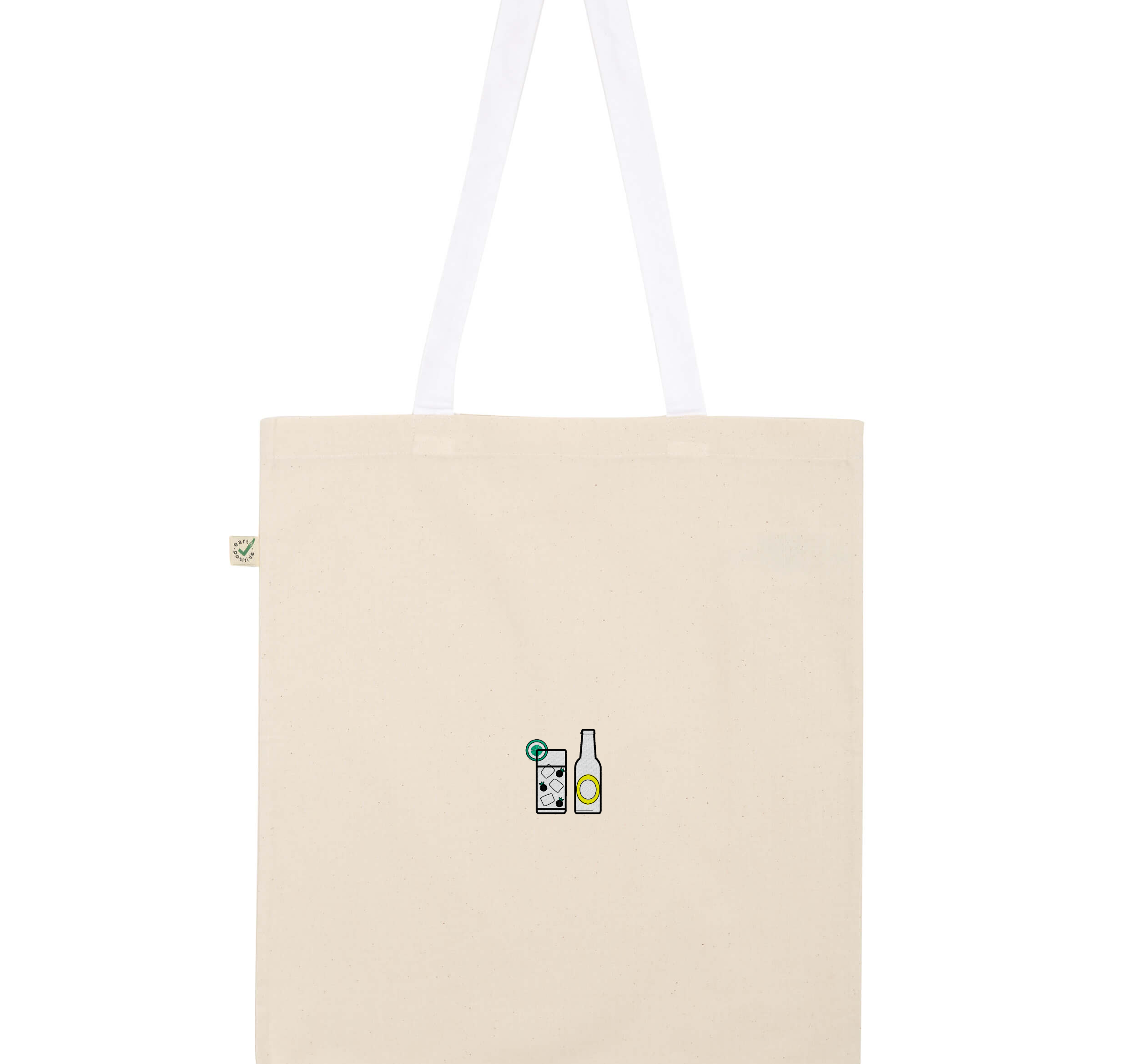Gin Tonic | Embroidered Organic Cotton Bag