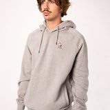 Wine Duet | Embroidered Organic Cotton Men Hoodie