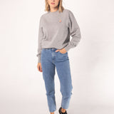 Wine Duet | women's Embroidered Organic Cotton Sweater