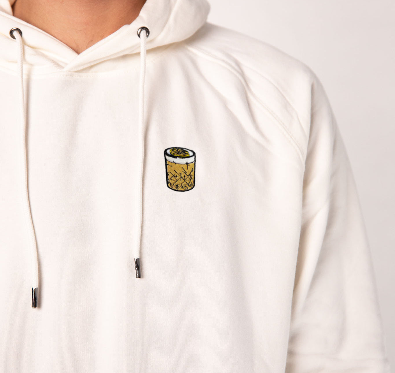 Whisky Sour | Embroidered Organic Cotton Men Hoodie