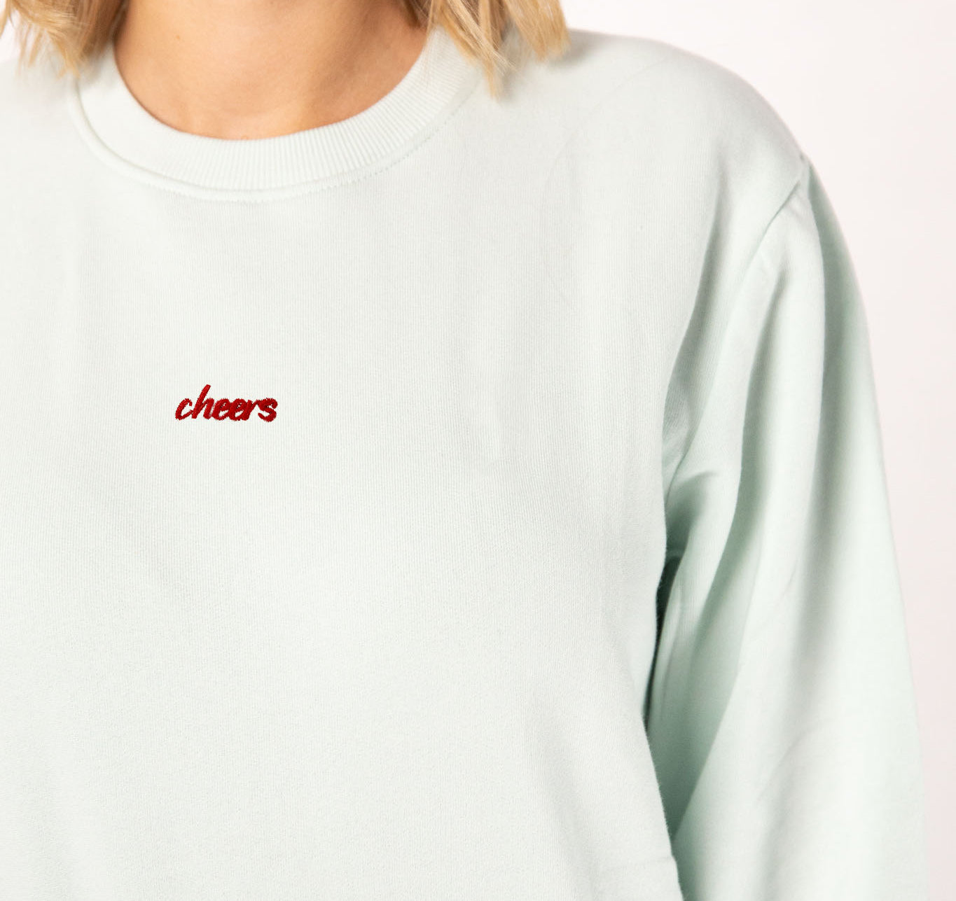 Cheers Collection | Embroidered Organic Cotton Women's Sweater
