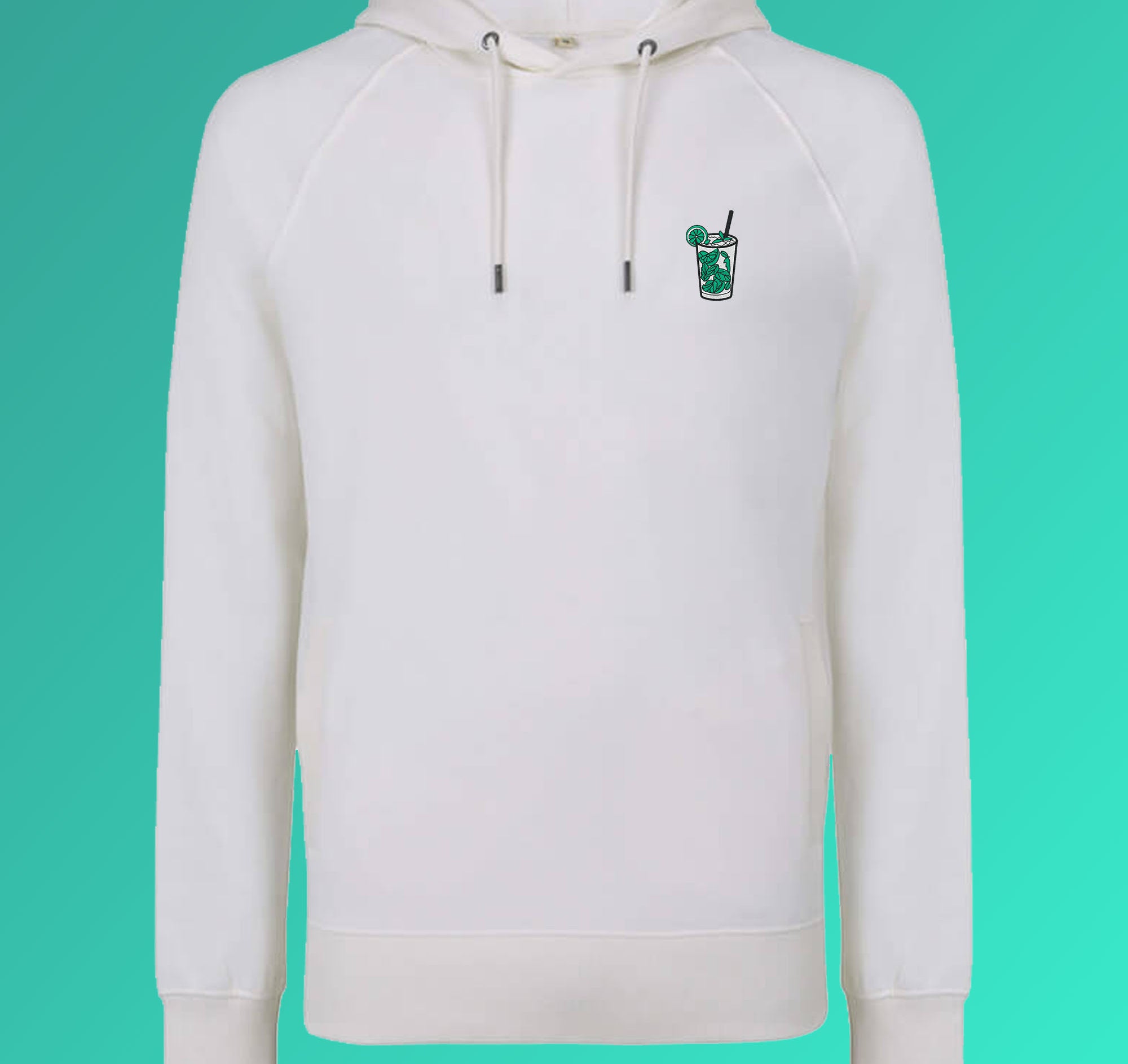 Mojito | Embroidered Organic Cotton Men Hoodie